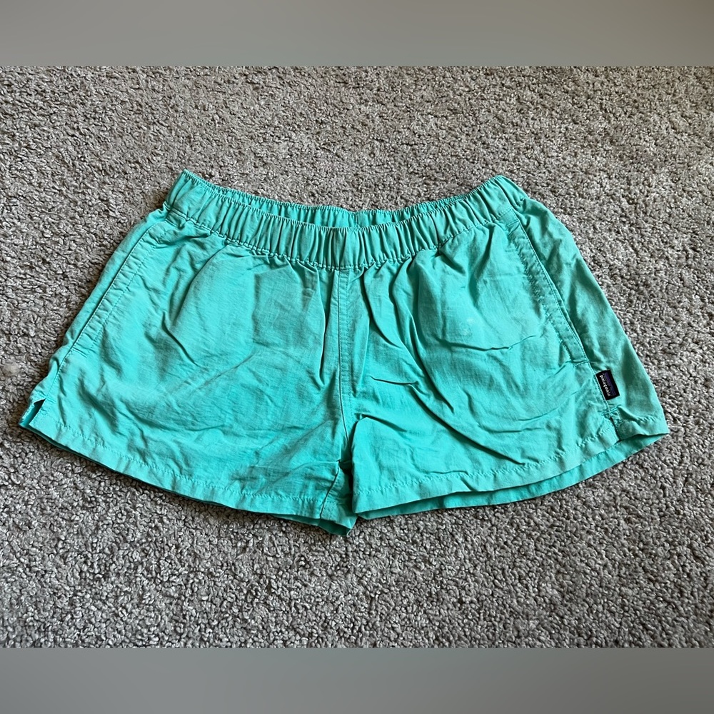 Patagonia Teal Womens Shorts - Small